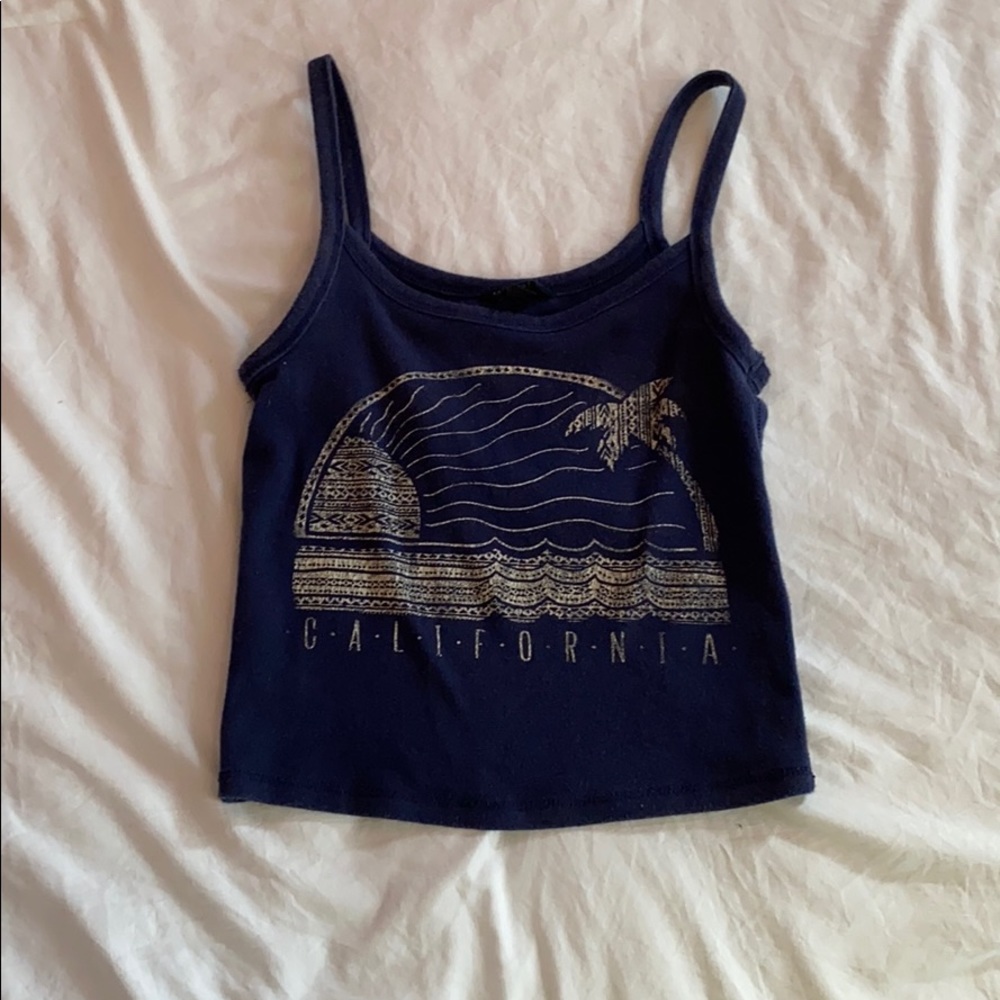 Blue Aeropostale crop top